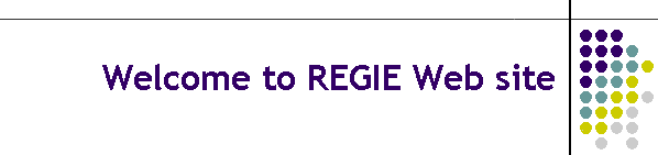 Welcome to REGIE Web site